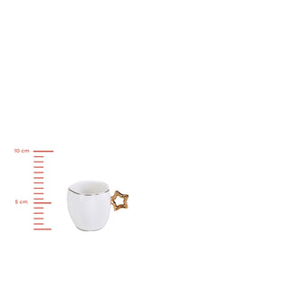 Karaca Mokkatassen Star Gold für 6 Personen