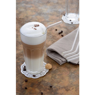 Trinkhalm Set aus Glas 12 teilig Glas Strohhalm