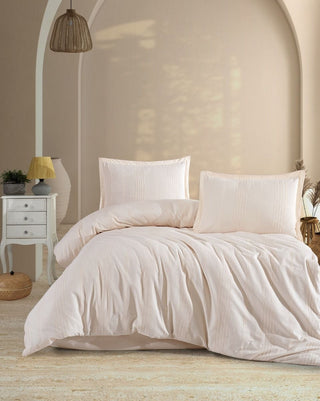 Tayla Sand Bettwäsche Set 4 tlg. 200x220cm