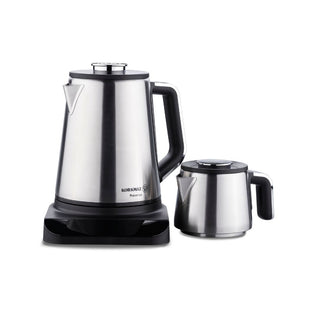 Korkmaz Prosense Elektrische Teemaschine Edelstahl 1,8 L / 0,8 L