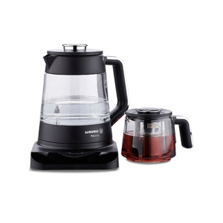 Korkmaz Prosense Elektrischer Teekocher Glas Digitaldisplay 0,8 Liter 1,8 Liter