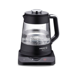 Korkmaz Prosense Elektrischer Teekocher Glas Digitaldisplay 0,8 Liter 1,8 Liter