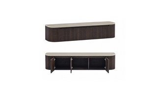 Daria TV-Lowboard Braun –  200 × 40 × 35 cm