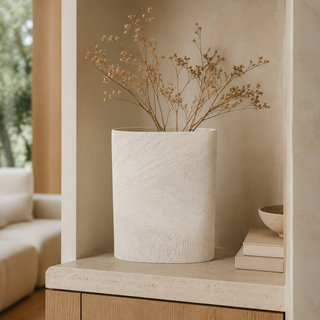 Vico Vase Oval Beige