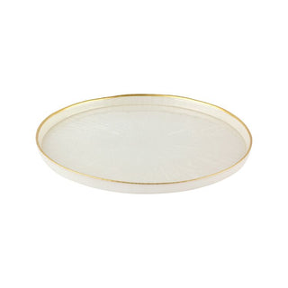 Rexy Pearl Servierteller 28 cm Weiß Gold