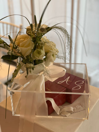 Premium Acryl Box mit Deckel S 25x20x 10 cm