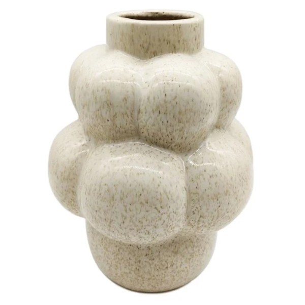 Vase Bubble beige L