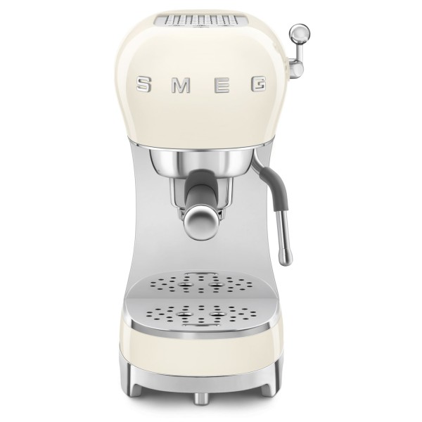 Smeg Espresso-Kaffeemaschine Creme Glänzend