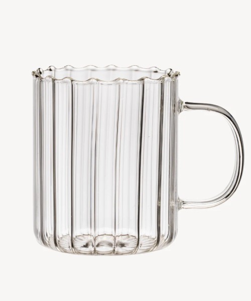 Riffle Cup Borosilikatglas 2er Set 350 ml