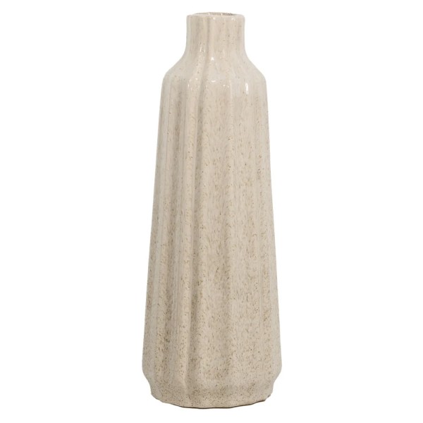 Vase Stripes beige S