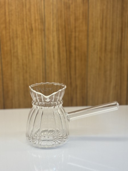 Ava Relief türkische Mokkakanne aus Glas Cezve